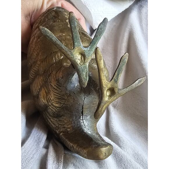 Vintage MCM Brass Quail Or Grouse Figurines-set of 2. In Amazing Condition!!!! - Picture 8 of 14